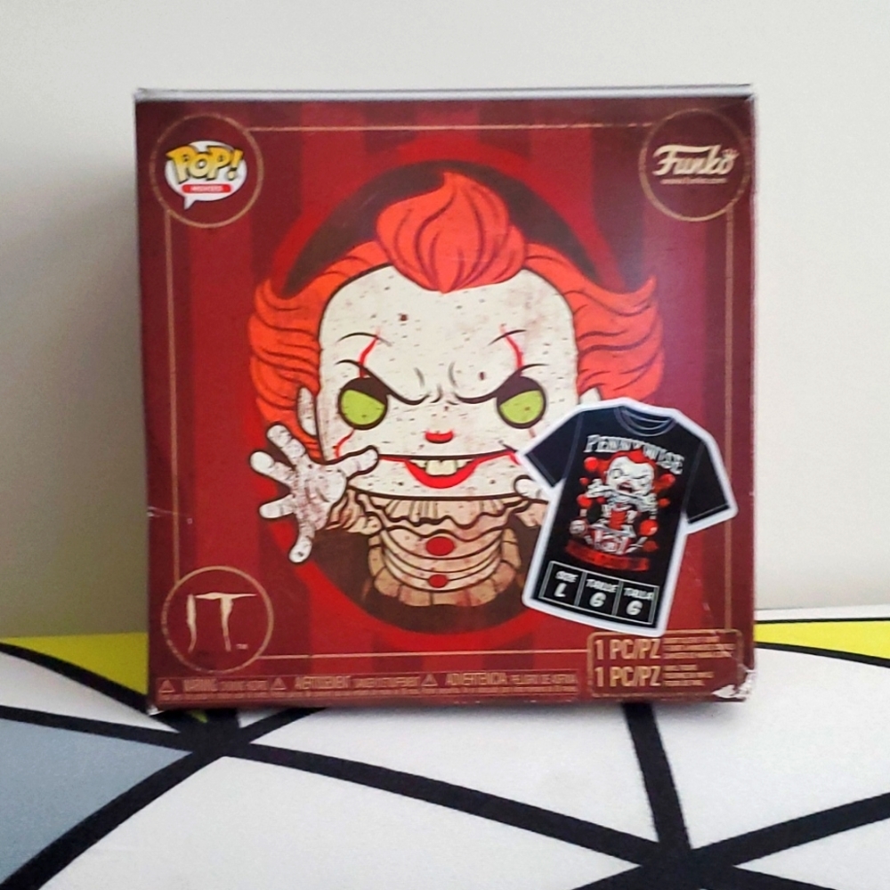 100% Cotton Funko Pennywise You'll Float Too Tshirt - Tee Size Large BRAND NEW